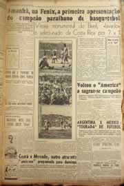Página do jornal Correio do Ceará de março de 1956