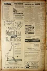 Página do jornal Correio do Ceará de março de 1956