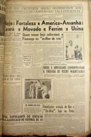 Página do jornal Correio do Ceará de março de 1956