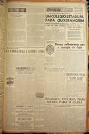 Página do jornal Correio do Ceará de março de 1956