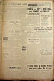 Página do jornal Correio do Ceará de março de 1956