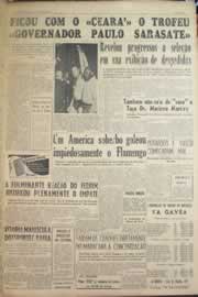 Página do jornal Correio do Ceará de abril de 1956