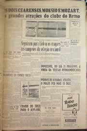 Página do jornal Correio do Ceará de abril de 1956