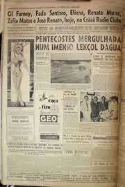 Página do jornal Correio do Ceará de abril de 1956