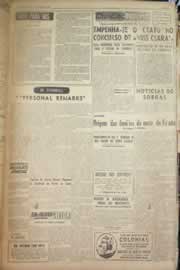 Página do jornal Correio do Ceará de abril de 1956
