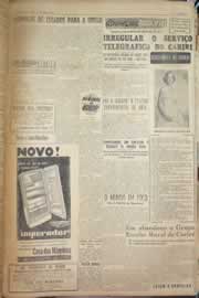 Página do jornal Correio do Ceará de abril de 1956