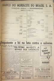 Página do jornal Correio do Ceará de abril de 1956