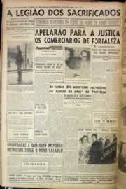 Página do jornal Correio do Ceará de abril de 1956