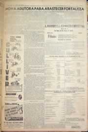 Página do jornal Correio do Ceará de abril de 1956