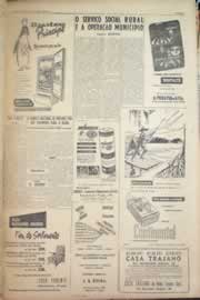 Página do jornal Correio do Ceará de abril de 1956