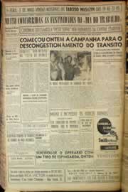 Página do jornal Correio do Ceará de maio de 1956