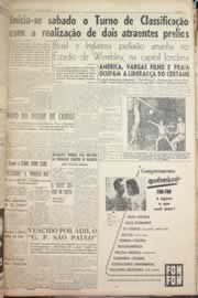 Página do jornal Correio do Ceará de maio de 1956