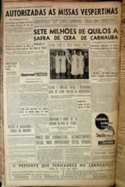 Página do jornal Correio do Ceará de maio de 1956