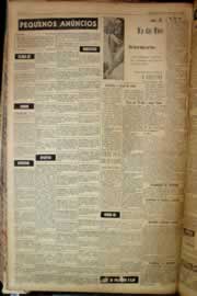Página do jornal Correio do Ceará de maio de 1956