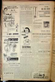 Página do jornal Correio do Ceará de maio de 1956