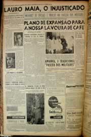 Página do jornal Correio do Ceará de maio de 1956