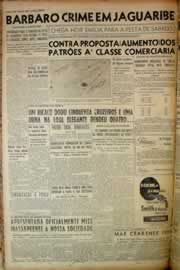 Página do jornal Correio do Ceará de maio de 1956