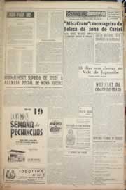 Página do jornal Correio do Ceará de maio de 1956
