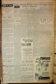 Página do jornal Correio do Ceará de maio de 1956