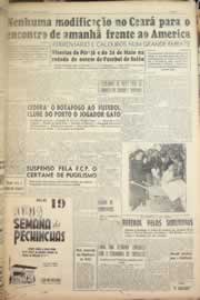 Página do jornal Correio do Ceará de maio de 1956