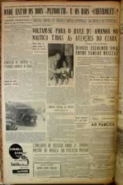 Página do jornal Correio do Ceará de maio de 1956