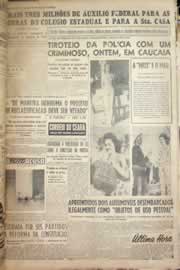 Página do jornal Correio do Ceará de maio de 1956