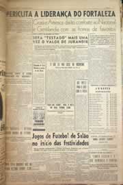 Página do jornal Correio do Ceará de maio de 1956