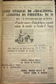 Página do jornal Correio do Ceará de junho de 1956