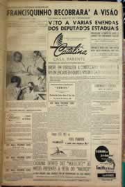 Página do jornal Correio do Ceará de junho de 1956