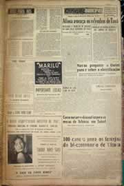 Página do jornal Correio do Ceará de junho de 1956