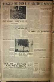Página do jornal Correio do Ceará de junho de 1956