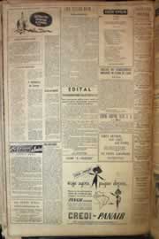 Página do jornal Correio do Ceará de junho de 1956