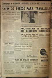 Página do jornal Correio do Ceará de junho de 1956