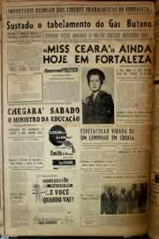 Página do jornal Correio do Ceará de junho de 1956