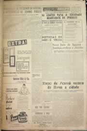 Página do jornal Correio do Ceará de junho de 1956
