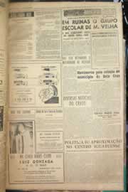Página do jornal Correio do Ceará de junho de 1956