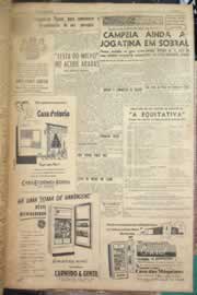 Página do jornal Correio do Ceará de junho de 1956
