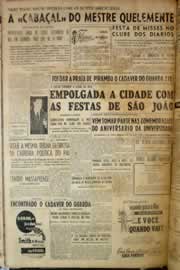 Página do jornal Correio do Ceará de junho de 1956