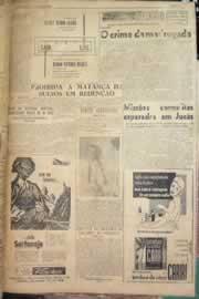 Página do jornal Correio do Ceará de junho de 1956