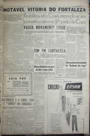 Página do jornal Correio do Ceará de outubro de 1956