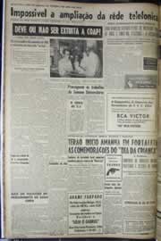 Página do jornal Correio do Ceará de outubro de 1956