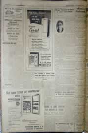 Página do jornal Correio do Ceará de outubro de 1956