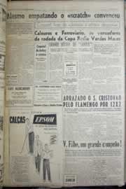 Página do jornal Correio do Ceará de outubro de 1956