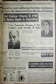 Página do jornal Correio do Ceará de outubro de 1956