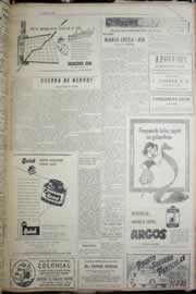 Página do jornal Correio do Ceará de outubro de 1956