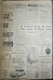Página do jornal Correio do Ceará de outubro de 1956
