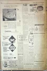 Página do jornal Correio do Ceará de novembro de 1956