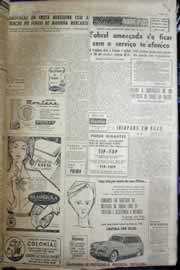 Página do jornal Correio do Ceará de dezembro de 1956