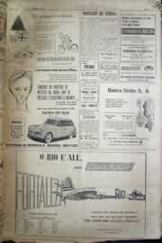 Página do jornal Correio do Ceará de dezembro de 1956