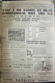 Página do jornal Correio do Ceará de dezembro de 1956